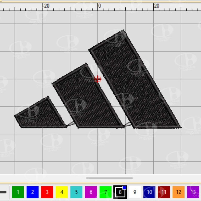 logo adidas bordado