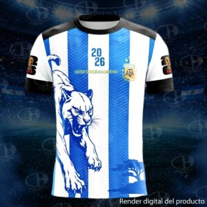 Camiseta Argentina Mundial 2026 Personalizada | Diseño Conmemorativo