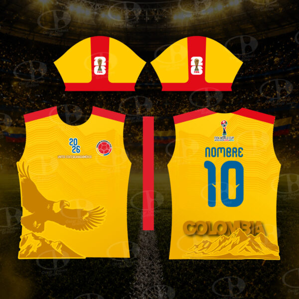 camiseta-seleccion-colombia-mundial-galeria-1 Camiseta Colombia Mundial 2026 Personalizada | Diseño Conmemorativo