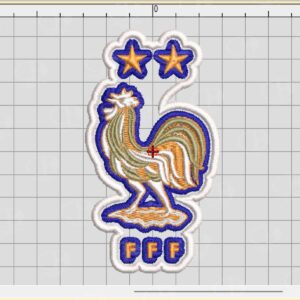 escudo-seleccion-francesa-futbol-1 Escudo de Francia Archivo de Bordado EMB para Wilcom – Descarga Instantánea