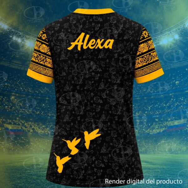 camiseta de colombia negra conmemorativa oso de anteojos